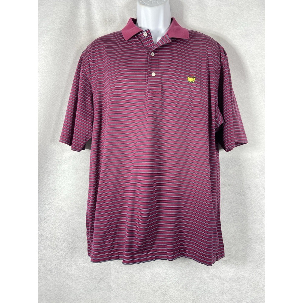 Vintage Augusta National Golf Shop Polo Shirt Mens Large Red Masters Logo